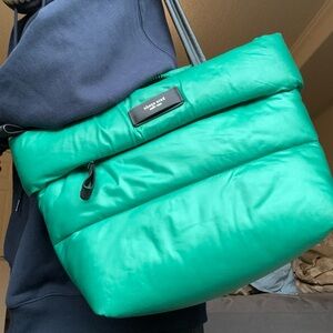 kate spade Green Tote Bag puffer purse